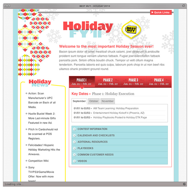 Best Buy Holiday Site
