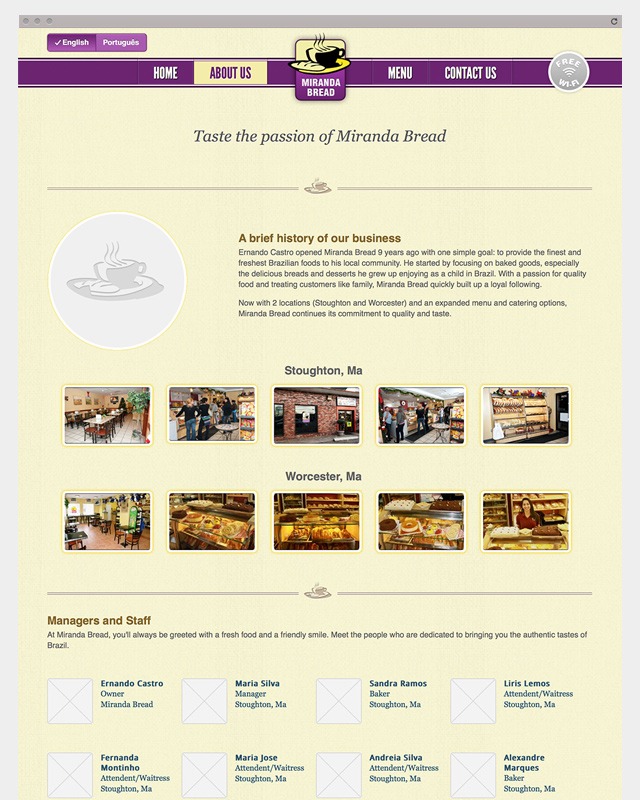 Miranda Bread - Home Page